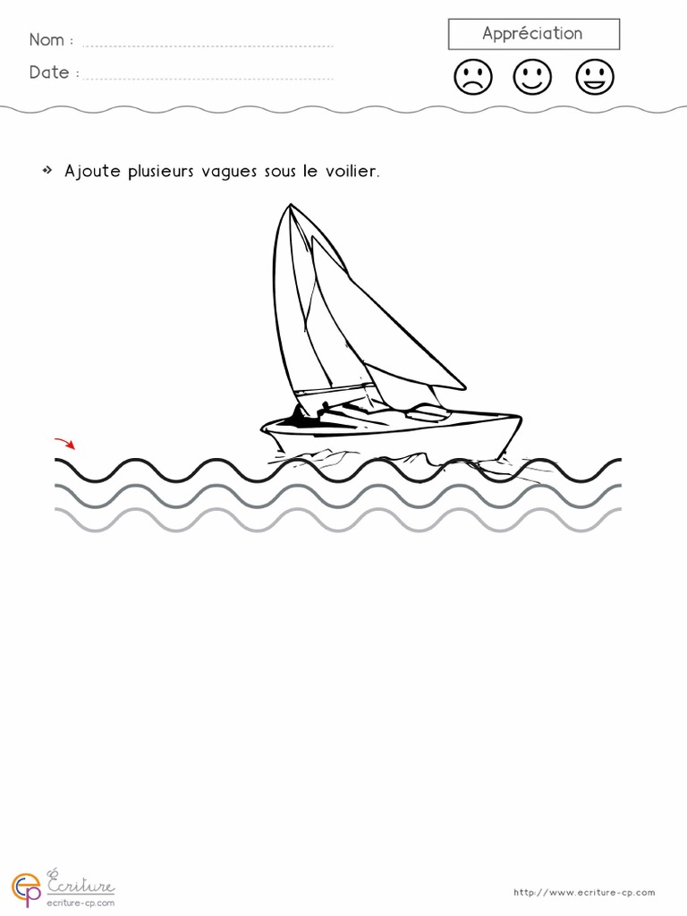 1pdf Graphisme Maternelle Debut D Annee Cp Les Vagues 84ar 01 Pdf