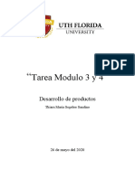 DESARROLLO DE PRODUCTOS TAREA MODULO #3 y 4