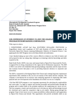 BSP GDP Cover Letter
