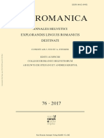 Vox Romanica: Annales Helvetici Explorandis Linguis Romanicis Destinati