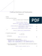 Conditional Distributions and Transformations: Homework 10