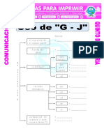 Ficha Reglas de La G para Quinto de Primaria