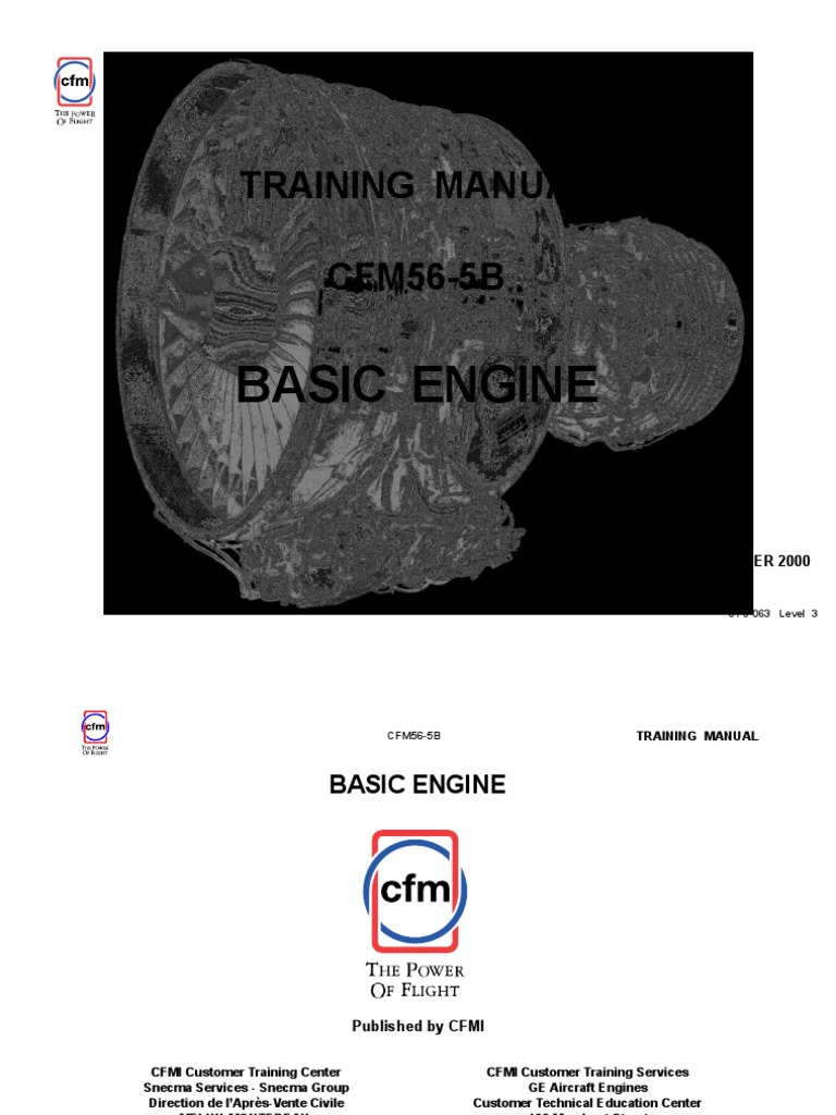 Training Manual Cfm56 5b Basic Engine Pdf Turbine Propulsion