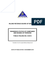 Inland Revenue Board of Malaysia: Date of Publication: 6 December 2019