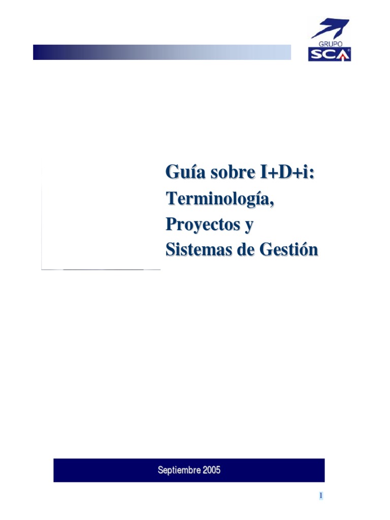 Guia Idi Pdf Investigación Y Desarrollo Diseño