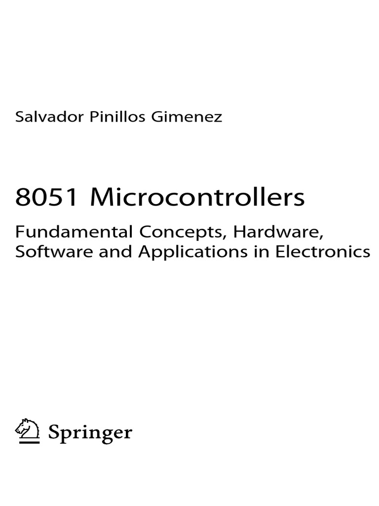 8051 Microcontrollers Fundamental Concepts, Hardware, Software and ...