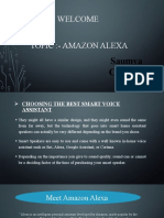 Welcome Topic:-Amazon Alexa: Saumya Class 8