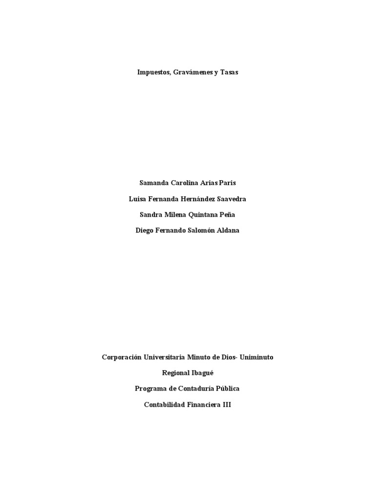 Taller de Impuestos | PDF | Impuesto sobre la renta | Impuestos
