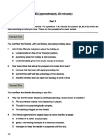 LISTENING TEST 2-CAE LISTENING & SPEAKING semester 3 Advance English practise