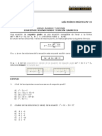 Guía N°23 - Ecuación de 2° Grado y Función Cuadrática PDF