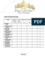 Criteria For Production Number