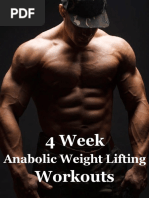 4 Week Anabolic Weight Lifting Workouts PDF