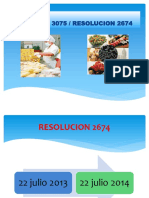 DECRETO 3075vs RESOLUCION 2674 PG