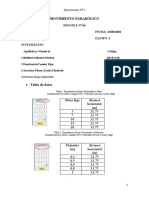 Reporte Movimiento Parabolico