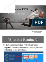Retainers in FPD