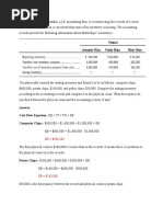 Answer: Cost Flow Equation: BB + TI TO + EB Computer Chips: $600,000 + $1,600,000 $1,800,000 + EB