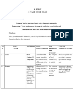 Emat Take Home Exam: Solution