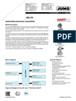 Jumo Dtrans P20 Delta: Differential Pressure Transmitter