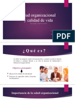 Salud organizacional y calidad de vida laboral