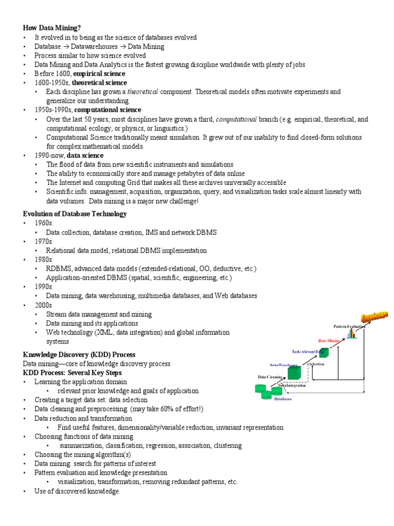 Week 1-1 | PDF | Data Mining | Databases