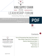 Tompkins Supply Chain Leadership Forum Presentation 2016 Integrating Supply Chain and Merchandise Planning