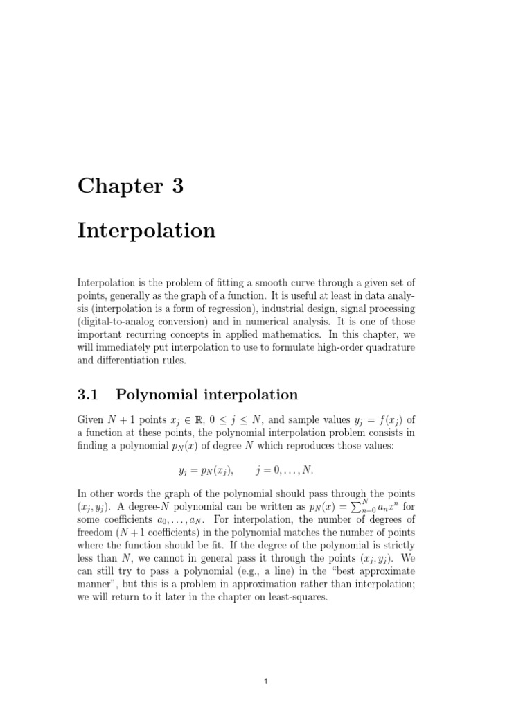Polynomial Interpolation Explained | PDF | Spline (Mathematics ...