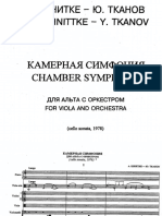 Schnittke - Chamber symphony - viola and orchestra (score)