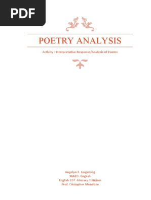 Poetry Analysis