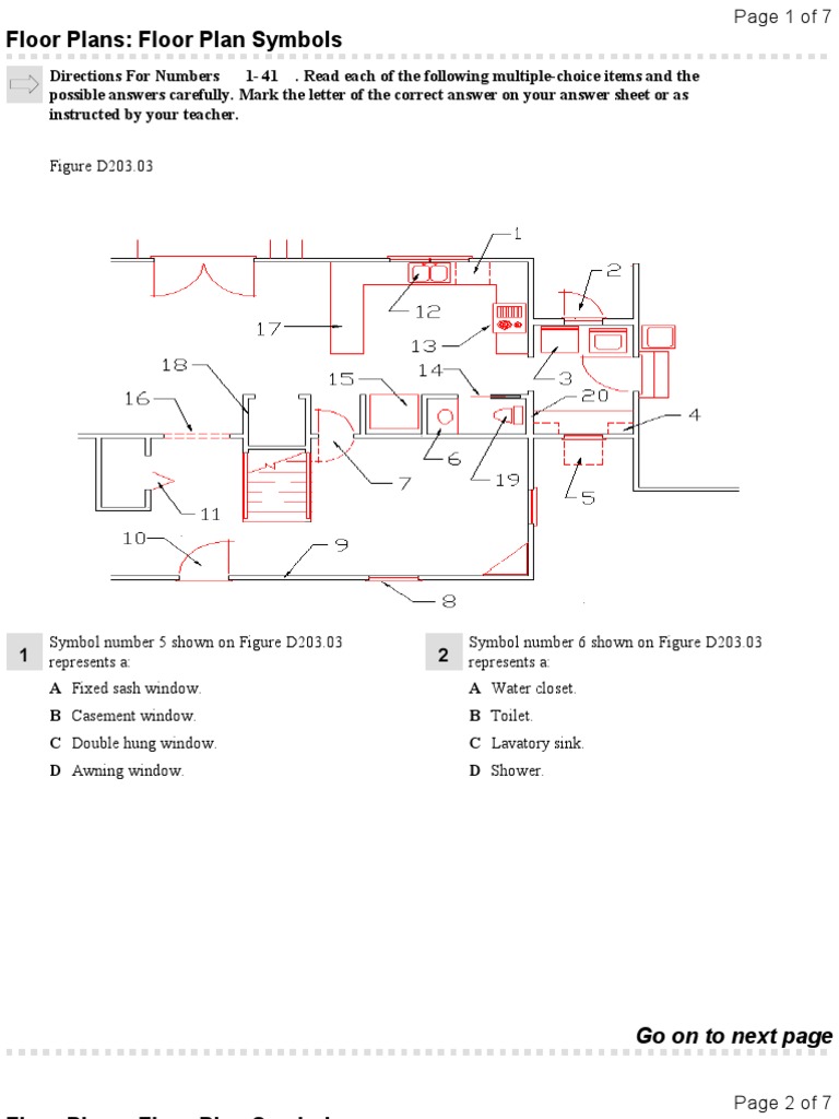 Floor Plan Symbols and Their Meanings | PDF | Door | Window
