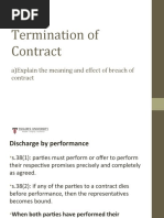 Lecture Discharge of Contract Remedies For Breach