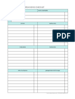 Whole House Organizing Checklists (Clean Mama)