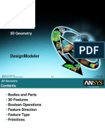 Designmodeler: 3D Geometry