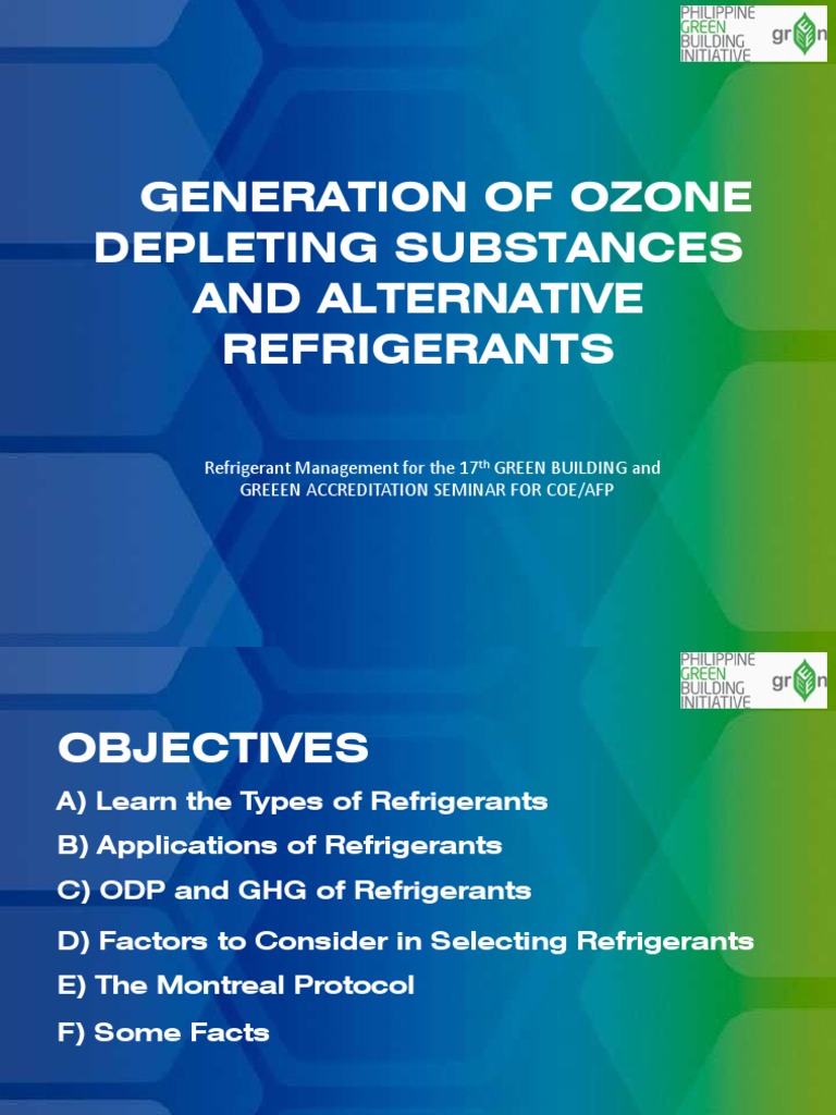 ODS&GHGAll About Refrigerants PDF Chemical Industry Chemical