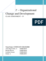 BMT6167 - Organizational Change and Development: Class Assignment - Iv