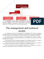 The Management and Technical People: Top Manager