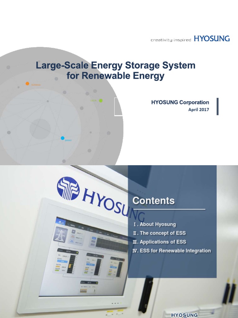 Large-Scale Energy Storage Systems Overview | PDF | Electrical Grid ...