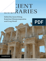 Ancient Libraries - Jason Konig & Katerina Oikonomopoulou & Greg Woolf PDF