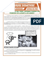 Poblamiento Del Perú para Quinto Grado de Secundaria