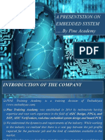 A Presentstion On Embedded System ..By Pine Academy