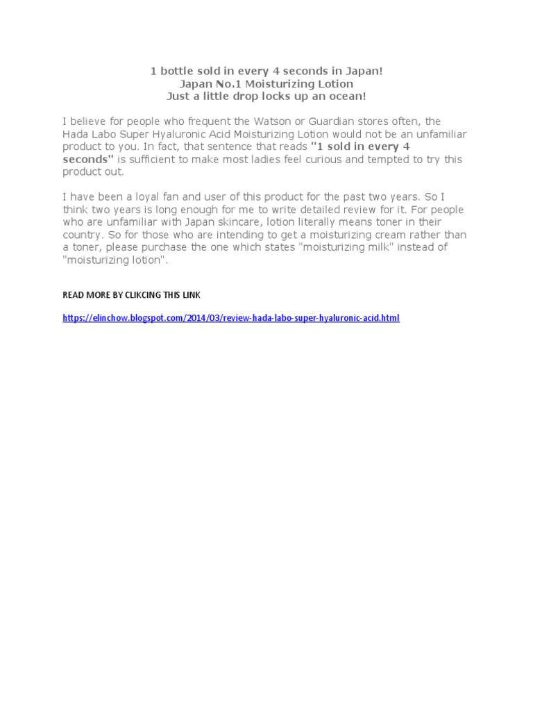 hada labo toner guardian