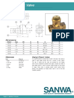 Sanwa Export 03 Swing Check Valve