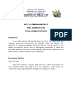 Division of Biñan City: Self - Learning Module