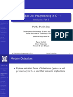 Module 25: Programming in C++: Partha Pratim Das