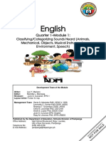 English2 - Q1 - Mod.1 - Classifying, Categorizing Sounds Heard PDF