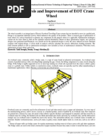 Design Analysis and Improvement of EOT Crane Wheel: Department of Mechanical Engineering Mefgi