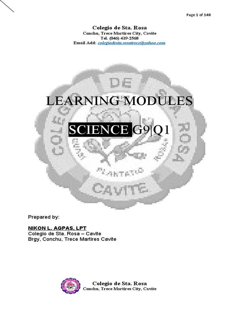 Science 9 module q1 pdf respiratory tract lung