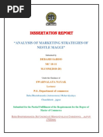 Dissertation Report: "Analysis of Marketing Strategies of Nestle Maggi"