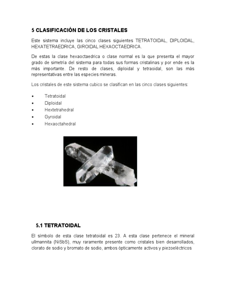 Clasificación de Cristales Diploides | PDF