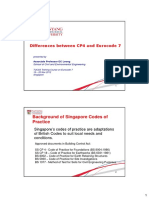 Differences Between CP4 and Eurocode 7: Background of Singapore Codes of Practice