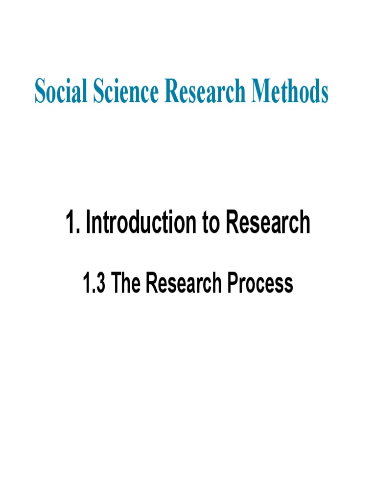 Social Science Research Guide | PDF | Research Design | Qualitative ...
